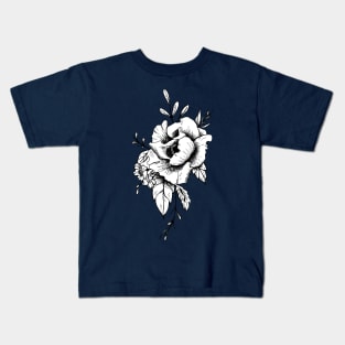 Peony flower design Kids T-Shirt